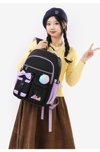 New Cartoon School <b>Backpack</b> for Primary Students Boys Girls Grades 1-6 Large Capacity Lightweight air Cushion Straps Polyester - Product Image 2
