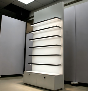 In-Stock LED Stainless Steel Wood Display Showcase for Luxury Retail Store Fit-Out Beauty <b>Watch</b> Cigar Shop Interior Design - Product Image 2