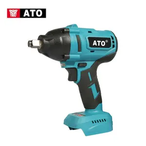 ATO Power Tools Cờ Lê Siêu Mô-men Xoắn 600Nm 1/2 Inch Không Dây Sạc Pin Lithium Cho Xe Hơi Chìa Vặn Điện Không Chổi Than