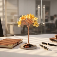 Arbre de Vie en Cristal Naturel Améthyste Citrine, Ornement Énergétique de Guérison, Vente en Gros pour Décoration de Noël et Cadeau