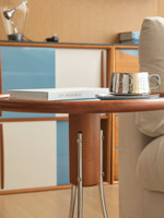 Table d'appoint Jellyfish Stone en acier inoxydable, style vintage, pour salon