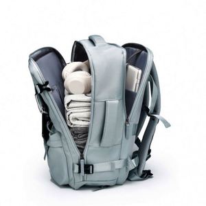 Custom Logo High Quality Large Capacity Compression Expandable <b>Black</b> Storage Bag Business Computer Laptop <b>Backpack</b> for Travel - Product Image 5