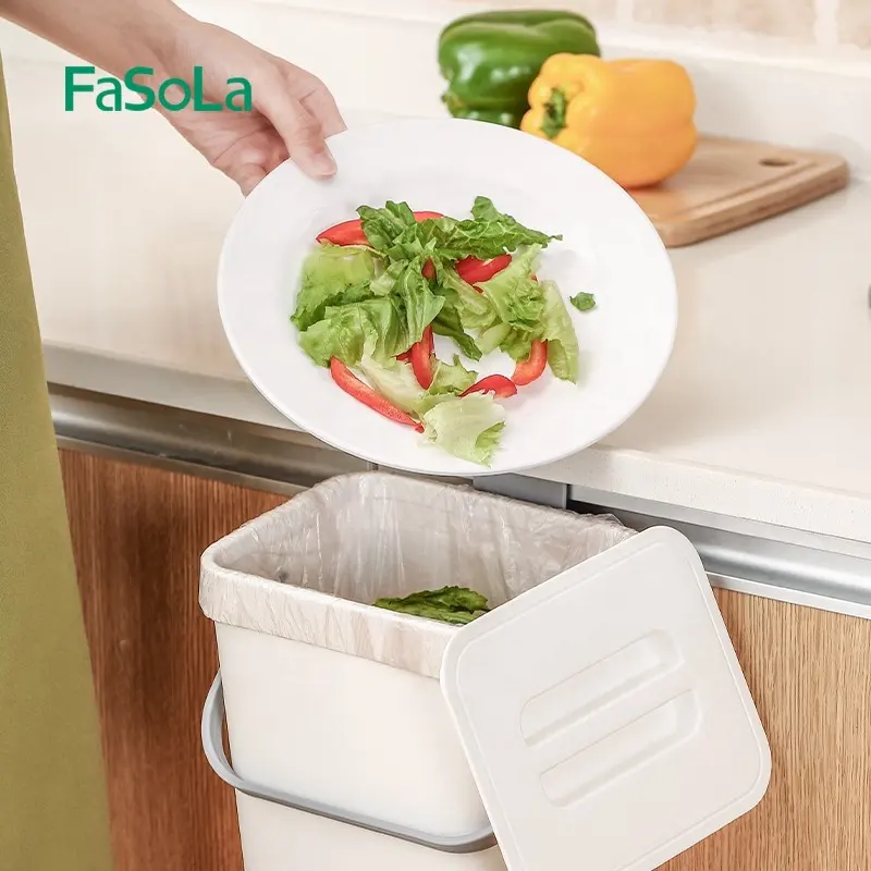 Fasola Modern Creative can Classified Dustbins Trash Can Bathroom suspensibility plastic Trash Can