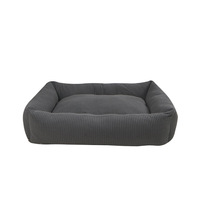 Nichoir d'hiver de luxe pour chien, carré, chaud, avec coussin amovible et lavable, motif dessin animé, pour intérieur