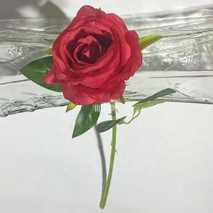 Gran oferta <span class=keywords><strong>de</strong></span> flores, regalo <span class=keywords><strong>de</strong></span> San Valentín, fotos <span class=keywords><strong>de</strong></span> flores <span class=keywords><strong>de</strong></span> rosas rojas artificiales <span class=keywords><strong>de</strong></span> un solo tallo - Product Image 3