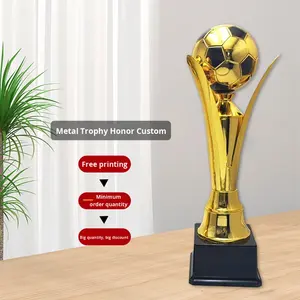 <span class=keywords><strong>Trofeos</strong></span> de Fútbol Personalizados Grabados en Oro <span class=keywords><strong>para</strong></span> Partidos, Premios Especiales, Jugadores Destacados, <span class=keywords><strong>Porteros</strong></span>, Regalos Creativos - Product Image 2