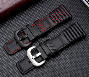 Correa de reloj de pulsera de repuesto, correa de cuero ondulado, hebilla de cinturón, accesorios Sieben Freitags para Seven Friday P3B /01 S2/ <span class=keywords><strong>P1</strong></span> P2 28MM - Product Image 4