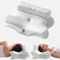 Oreiller ergonomique cervical le plus vendu avec housse amovible, soutien corporel et cervical, oreiller correcteur pour le lit