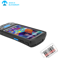 Tablette robuste Blovedream U9000 5 pouces 4G LTE Android, tablette PC étanche avec lecteur de codes-barres 2D IR, RFID UHF