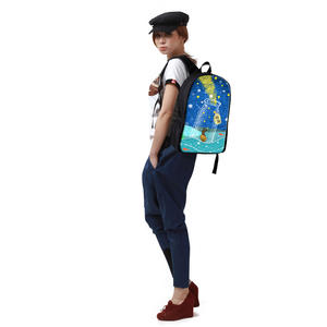 Ransel sekolah untuk anak laki-laki, tas sekolah kasual warna Logo cetak kustom - Product Image 6