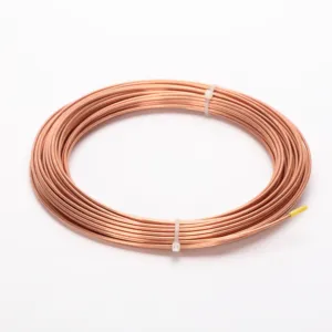 Tubo capilar de cobre, en bobinas, extremos suaves templados