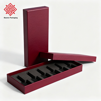 Boîte-cadeau de bouteille de vernis à ongles personnalisée Baoren avec couvercle produits de beauté pour les cheveux et les ongles boîte d'emballage vide rouge Production en usine