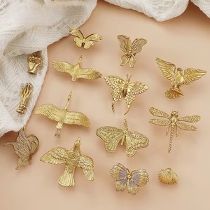 Poignées de tiroir et boutons de meuble en laiton massif style papillon, oiseau et aigle, créatives, en promotion pour armoires de cuisine - Product Image 2