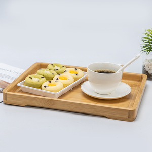 Bamboo Rectangular <b>Tray</b> 30x20x2.5 Cm For <b>Tea</b> Coffee Hotel Serving Multi Purpose <b>Tray</b> - Product Image 3