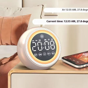 Reloj <span class=keywords><strong>Despertador</strong></span> Inteligente Multifunción con Altavoz, Subwoofer, Alarma Inalámbrica y Estéreo Pequeño <span class=keywords><strong>para</strong></span> Estudiantes - Product Image 1
