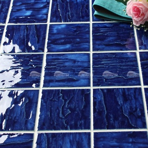 Piastrelle Bluwhale 4 Pollici, Mosaico Smaltato Lucido 95X95mm, Piastrelle in Ceramica Blu Scuro per Piscine - Product Image 4