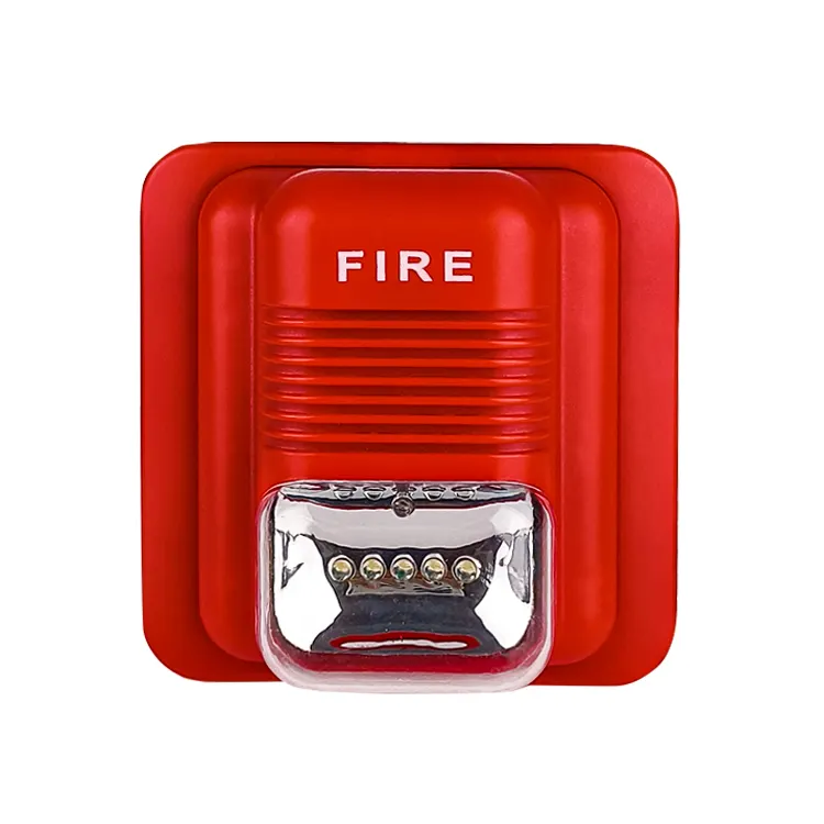 도매 상업용 화재 감지 시스템 음파기 스트로브 사이렌 경보 경적 스피커