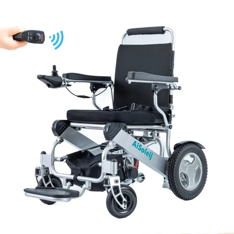 250W brushless motor remote control portable silla de ruedas electrica electric folding power wheelchair