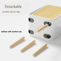 Poubelle automatique 20L avec filtre anti-odeurs et capteur de mouvement au capot, interrupteur tactile pour salle de bain et cuisine