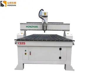 Exportación de China 1325, gran oferta, enrutador CNC de talla de madera 3D Honzhan de China con ranura en T y combinación de mesa de vacío de 5.5KW