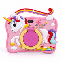 Tablette pour enfants 7 pouces Android 8.1 2 Go 16 Go WiFi 1024x600 rose licorne, tablette PC pour enfants avec étui en silicone, poignée et support