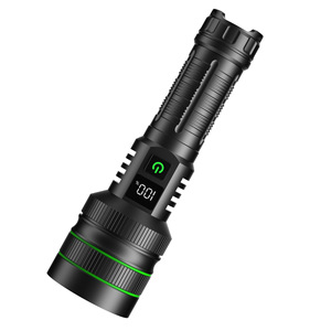 Lampe de poche rechargeable ultra-lumineuse White Cave avec affichage numérique et fonction zoom pour l'exploration en plein air et les situations d'urgence - Product Image 2