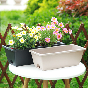 Maceta Cuadrada Grande de Alta Calidad para Jardín de Balcón, Maceta Rectangular Grande de Plástico para Exteriores - Product Image 5