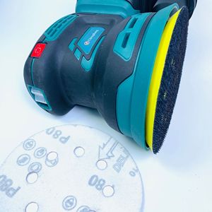 20V Lithium <b>Battery</b> Brushless Power Sanding Tools 5inch 125mm Random Ortbital <b>Round</b> Cordless DIY Auto Body - Product Image 3