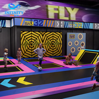 Parc gonflable de nouvelle génération 2.0, aire de jeux gonflable intérieure avec trampoline, jeu interactif pour centre de divertissement familial