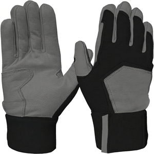 Gants de frappe de baseball en cuir à doigts entiers pour hommes droitiers, antidérapants, utilisables en toutes saisons - Product Image 1