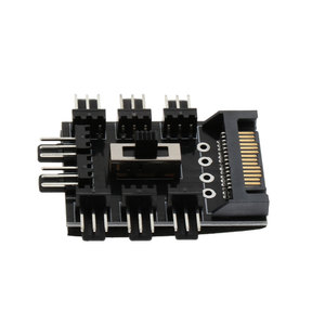风扇15Pin SATA电源1至8多路分离器3Pin 12v冷却冷却器集线器2级速度控制器，适用于电脑 - Product Image 4