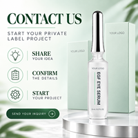 Sérum pour les yeux avancé, premium, anti-âge, raffermissant, lissant, rafraîchissant, pour les ridules, OEM ODM, à l'acide hyaluronique, EGF, caféine, usage quotidien