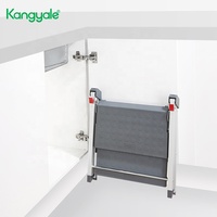 Escabeau Kangyale en aluminium multifonctionnel portable facile à ranger échelle pliante à 3 marches échelle de chaise