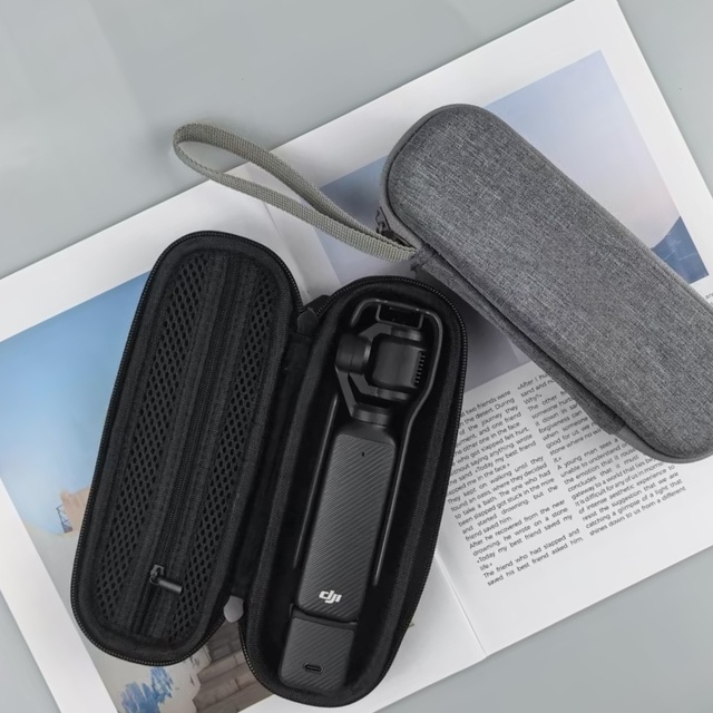 Telesin for Pocket3 Sport Camera Accessories-Waterproof Shock Proof Wear-Resistant EVA Zipper Closure Protective Storage Bag