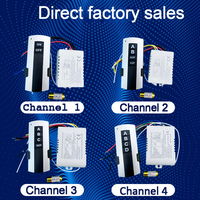 Interruptor de Control Remoto Inalámbrico RF Inteligente de Tres Vías, 220V 10A, Alcance de 30m-100m, para Sistemas de Hogar Inteligente e Iluminación Doméstica