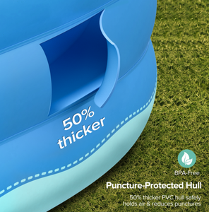 120" X 72" X 22" <strong>Paddling</strong> <strong>Pools</strong> Inflatable Swimming Kids Thickened Abrasion Resistant PVC <strong>Pool</strong> for Garden Backyard Outdoor - Product Image 5