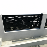 Groothandel op maat gemaakte duurzame poedercoating metalen tuinhek anti-roest frame buiten tuin beveiliging decoratief omheiningspaneel