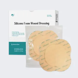 Vendaje de espuma de silicona ultraabsorbente sacro 6*6cm, estéril; Vendaje para heridas