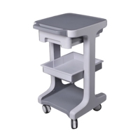 Chariot en plastique d'équipement médical et de beauté de soins infirmiers d'ABS avec les roulettes verrouillables pour le transport d'équipement de laser