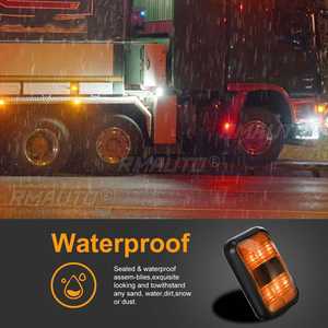 10PCS Feux de signalisation LED, diodes lumineuses, feux latéraux pour remorque, camion, bleu, vert, jaune, orange, blanc, rouge, 24V - Product Image 2