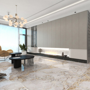 Azulejos de Cerámica para Piso y Pared Decorativos para Sala de Estar de Villas de Lujo, Antideslizantes, con Patrón de Piedra, 600x1200mm, para Vestíbulo y Escalera - Product Image 2