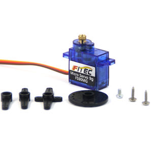 Servo Digital Micro Feetech <span class=keywords><strong>FS90MG</strong></span> 6V 2.2kg.cm con Engranaje Metálico de 9g para Coche RC, Avión, Arduino, Robot Educativo, Kit de Bricolaje - Product Image 5