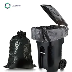 Produsen pabrik grosir kantong sampah plastik hitam Bio ramah lingkungan kualitas tinggi