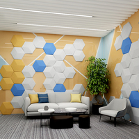 Diffuseur de panneaux muraux acoustiques 3D pour équipement de studio d'enregistrement Panneaux acoustiques de bricolage Panneau mural insonorisé 100% polyester