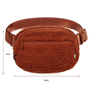 Bolsa de Cintura Cruzada Mini de Felpa Teddy para Invierno, Personalizada, Anti-Robo, para Niñas y Mujeres - Product Image 2
