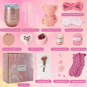 Wholesale Relaxation Spa Gift Sets Luxury Birthday Bath Bomb Self Care Gifts Box for Women - Product Image 5