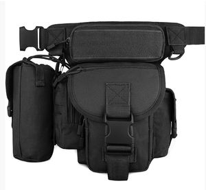 DFR02 Outdoor duty men hunting camping working tools and gear Black khaki leg <b>bags</b> waist pocket with extra <b>molle</b> <b>bags</b> stock - Product Image 3