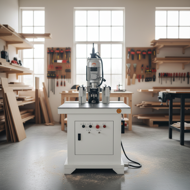 Versatile One Drill Pack or Double Drill Packs for Furniture Production for Vertical and Horizontal Holes and Hinge Drilling