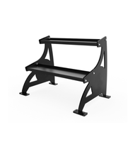 Support de rangement pour kettlebells en métal de haute qualité à 2 niveaux pour usage commercial en salle de sport et club