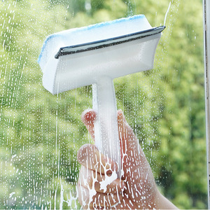 Double Sided Glass Squeegee With Sponge For <b>Window</b> Cleaning And Bathroom Tile - Product Image 2